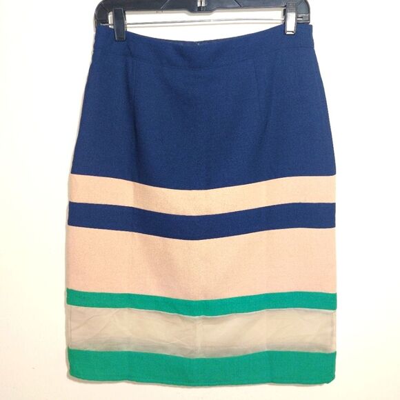 Anthropologie Harlyn Parfait Colorblock Knee-Length Pencil Skirt Size S NWT - Picture 9 of 12